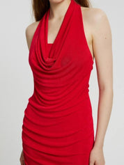 Kotty Cowl Neck Bodycon Midi Dress