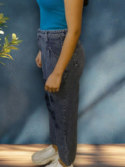 Kotty Women Regular Fit High-Rise Highly Distressed Light Fade Stretchable Jeans