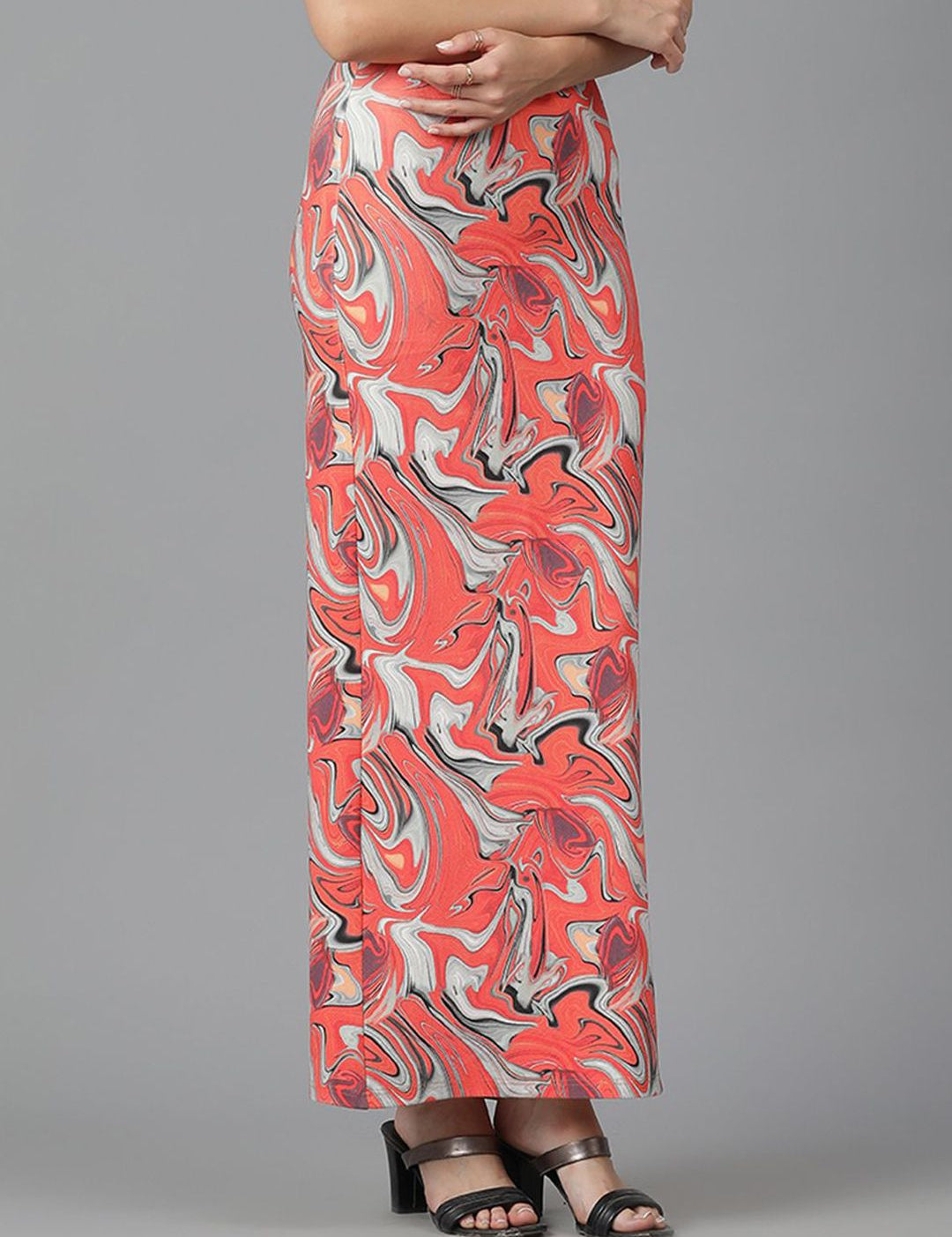 Kotty Printed Pencil Maxi Skirts