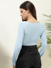 Kotty Women Solid Scoop Neck Top