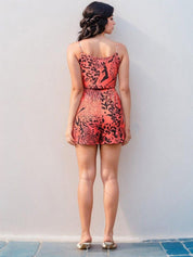 Kotty Printed Crop Top With Shorts