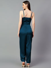 Kotty Cowl Neck Basic Solid Jumpsuit