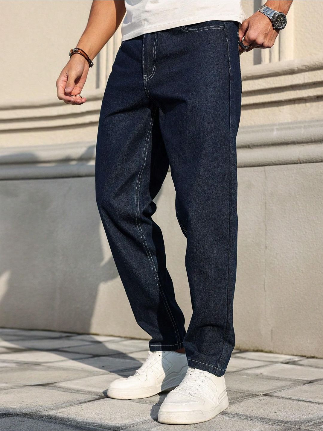 Kotty Men Straight Fit Low-Rise Stretchable Jeans