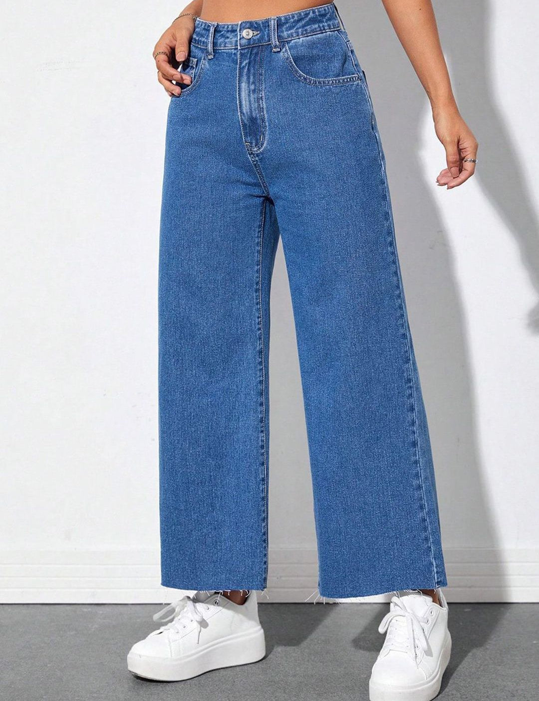 Kotty Women Wide Leg High-Rise Stretchable Jeans