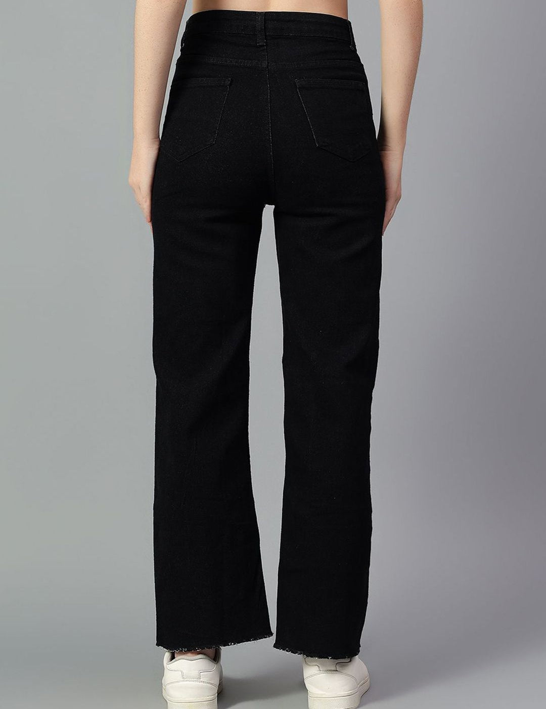 Kotty Women High-Rise Slash Knee No Fade Stretchable Jeans