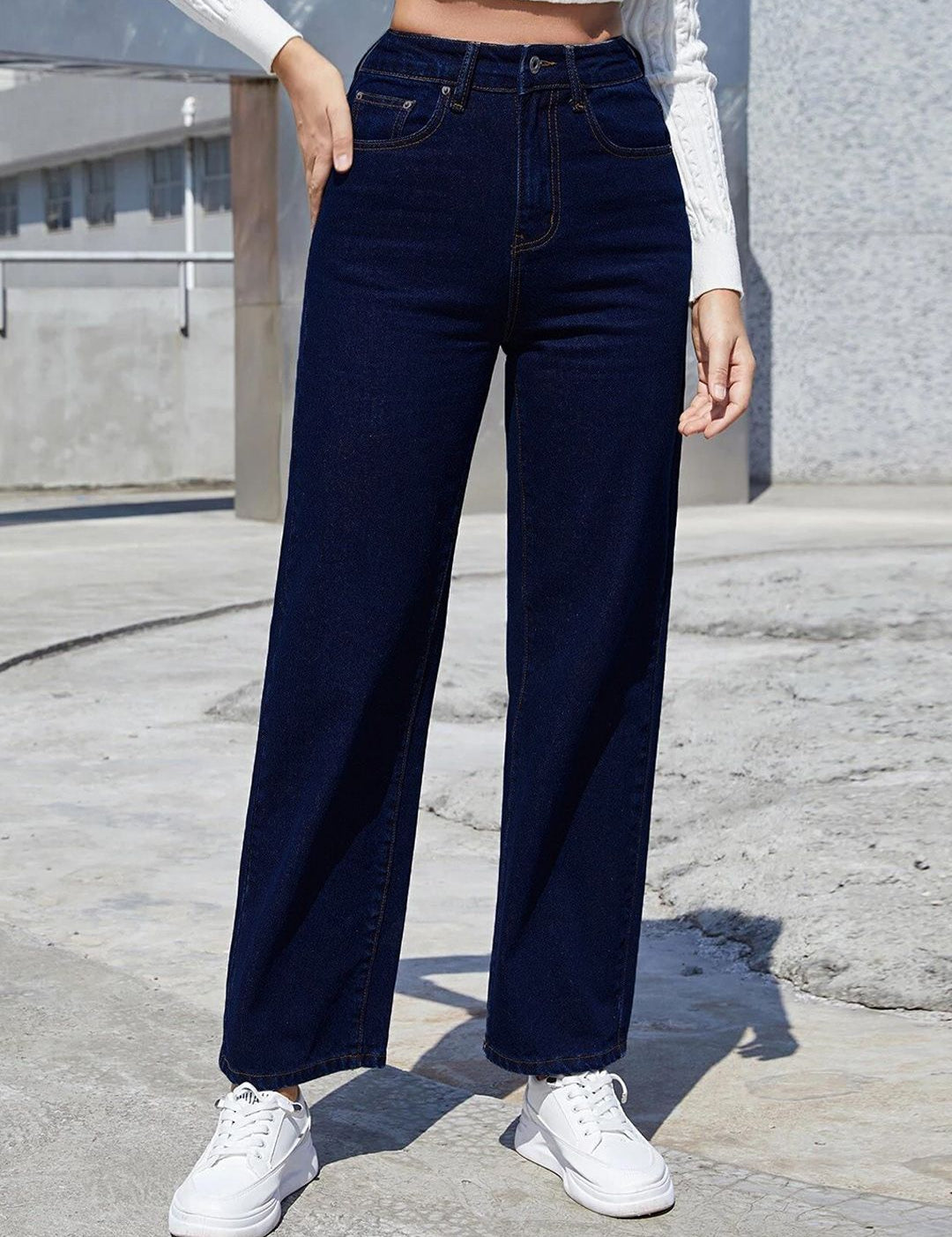 Kotty Women Wide Leg High-Rise Stretchable Jeans