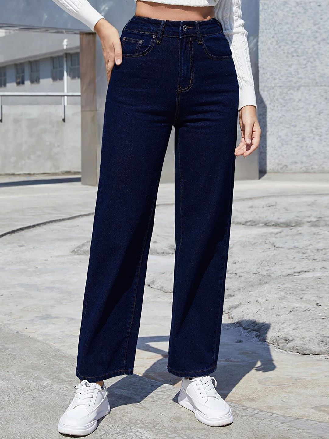 Kotty Women Wide Leg High-Rise Stretchable Jeans