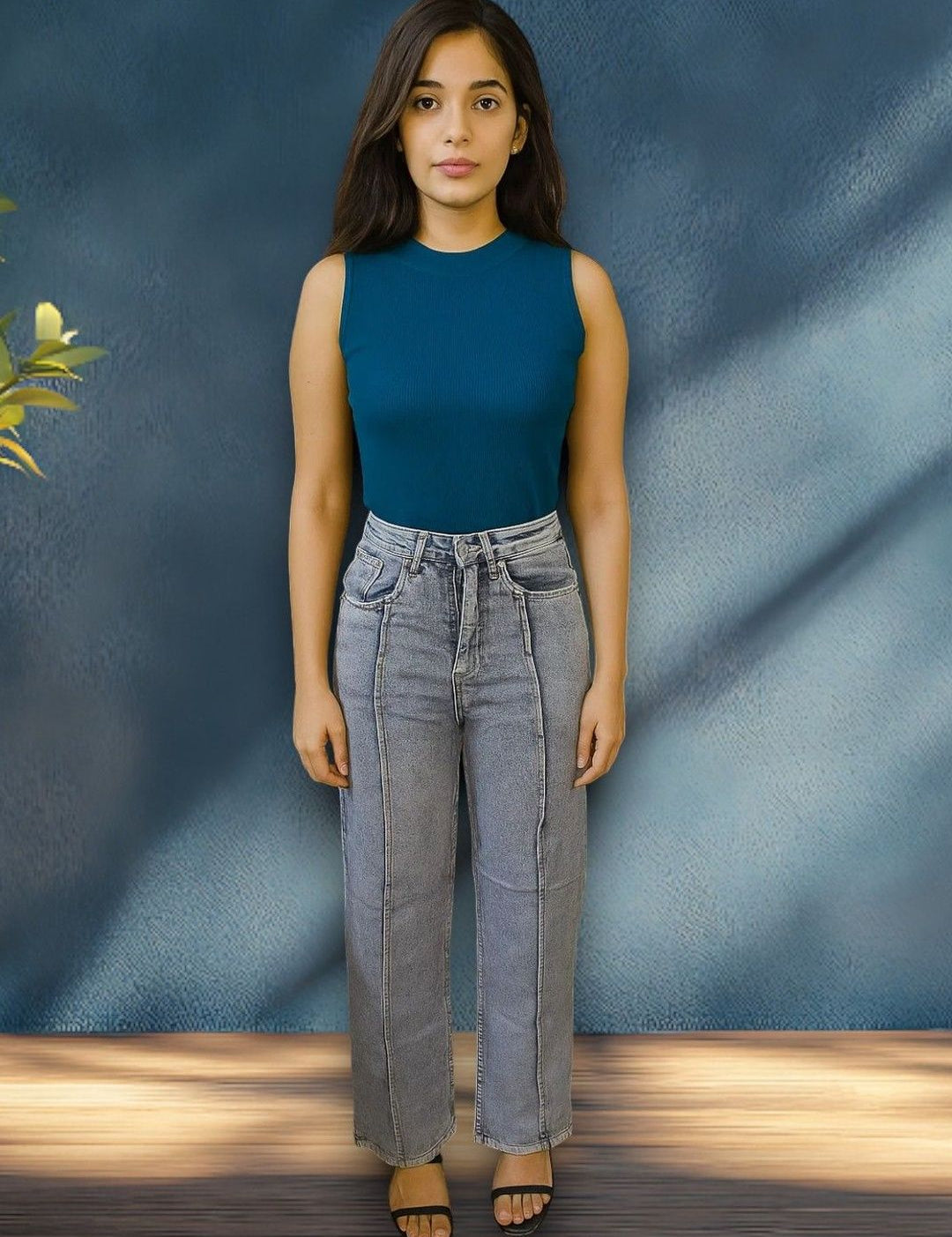 Kotty Women Regular Fit High-Rise Light Fade Stretchable Jeans