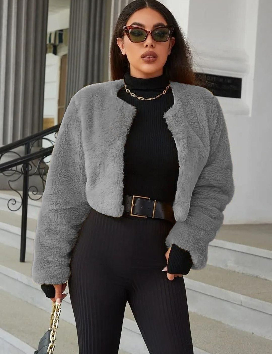 Kotty Women Crop Open Front Jacket