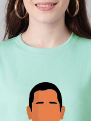 Kotty Women Graphic Printed Round Neck Cotton Oversized T-shirt