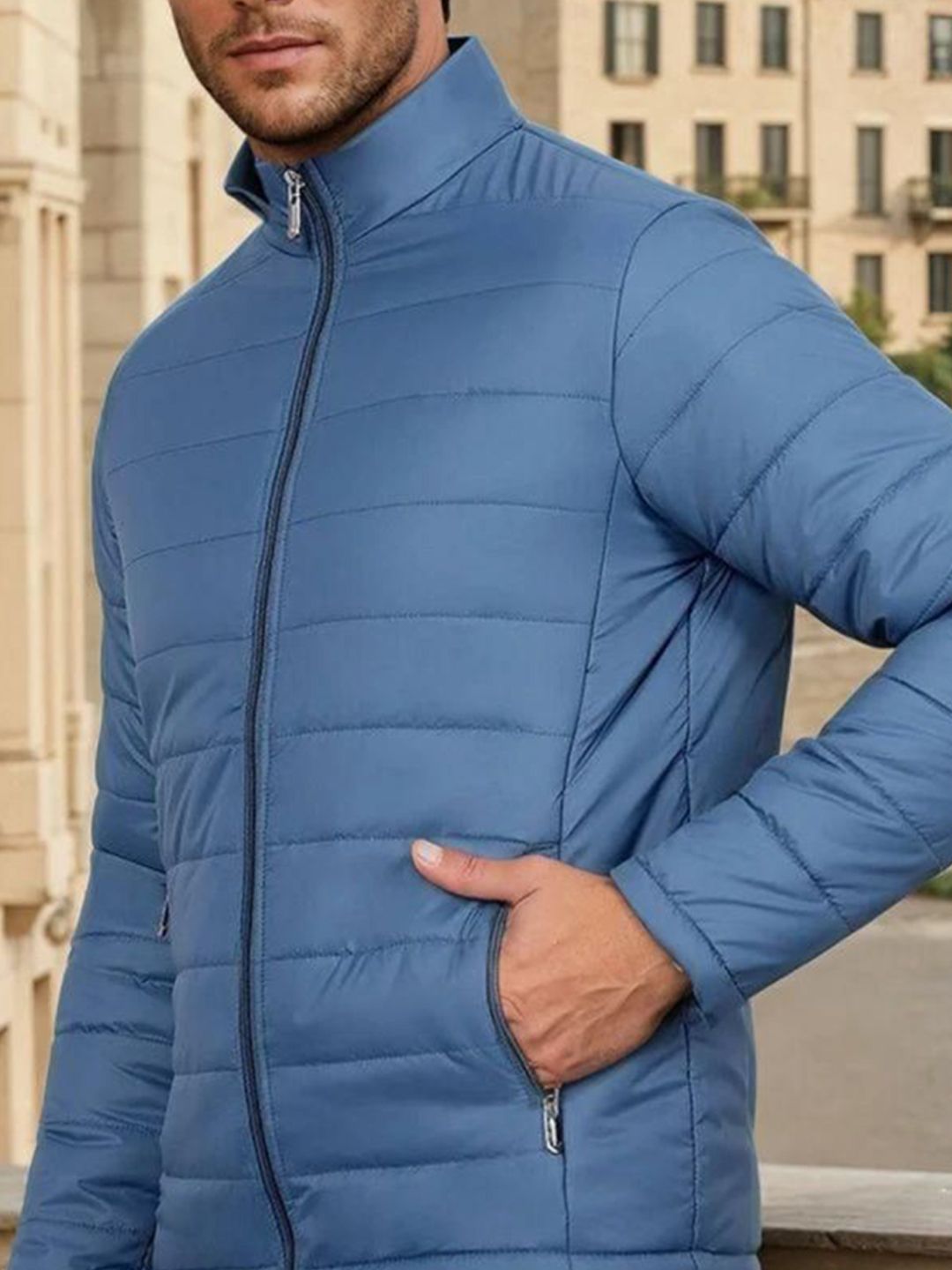 Kotty Men Mock Collar Puffer Jacket