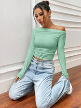 Kotty Off-Shoulder Crop Top