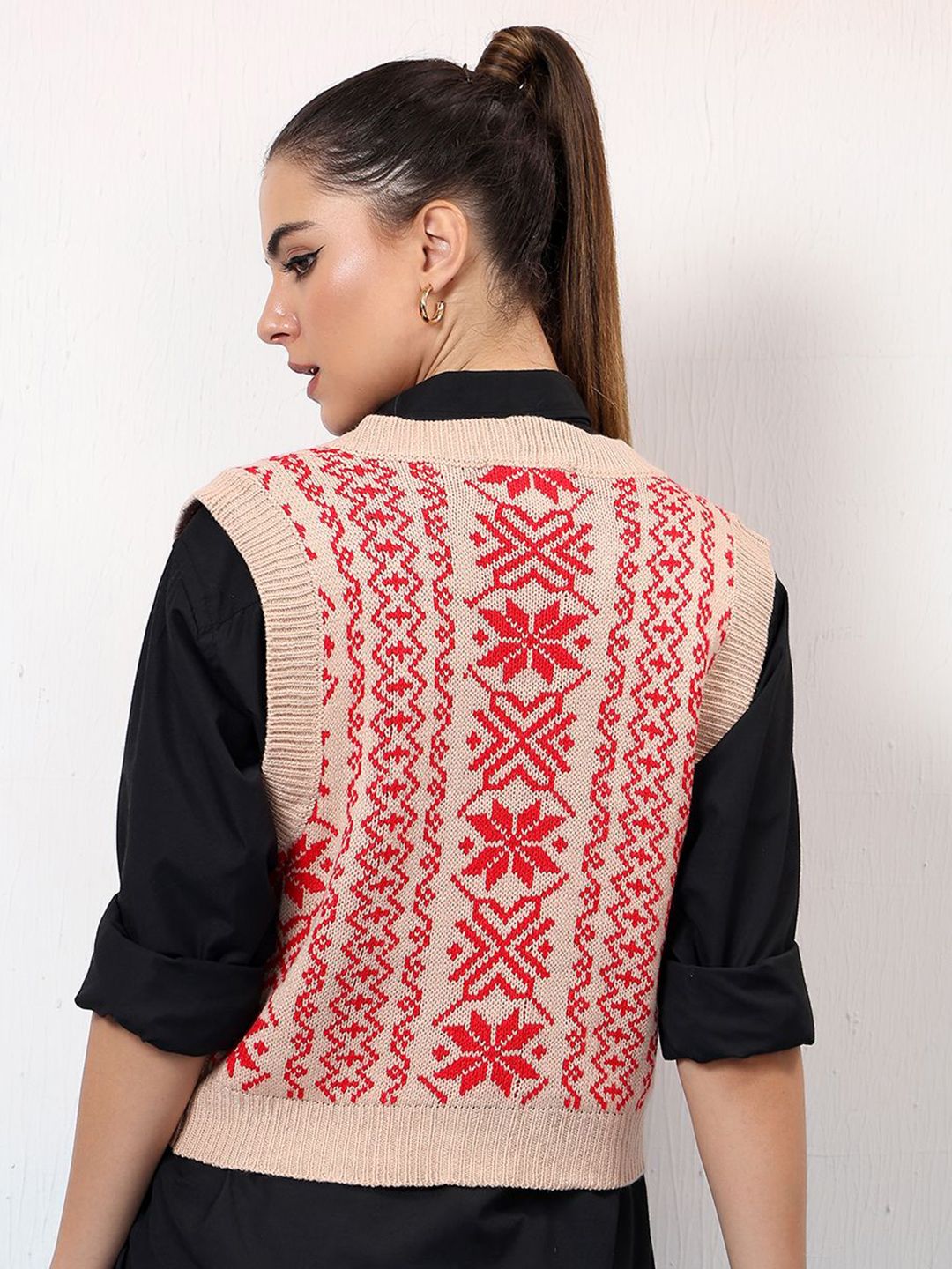 Kotty Women Printed Crop Pullover