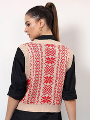 Kotty Women Printed Crop Pullover