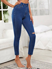 Kotty Girls Skinny Fit High-Rise Stretchable Jeans