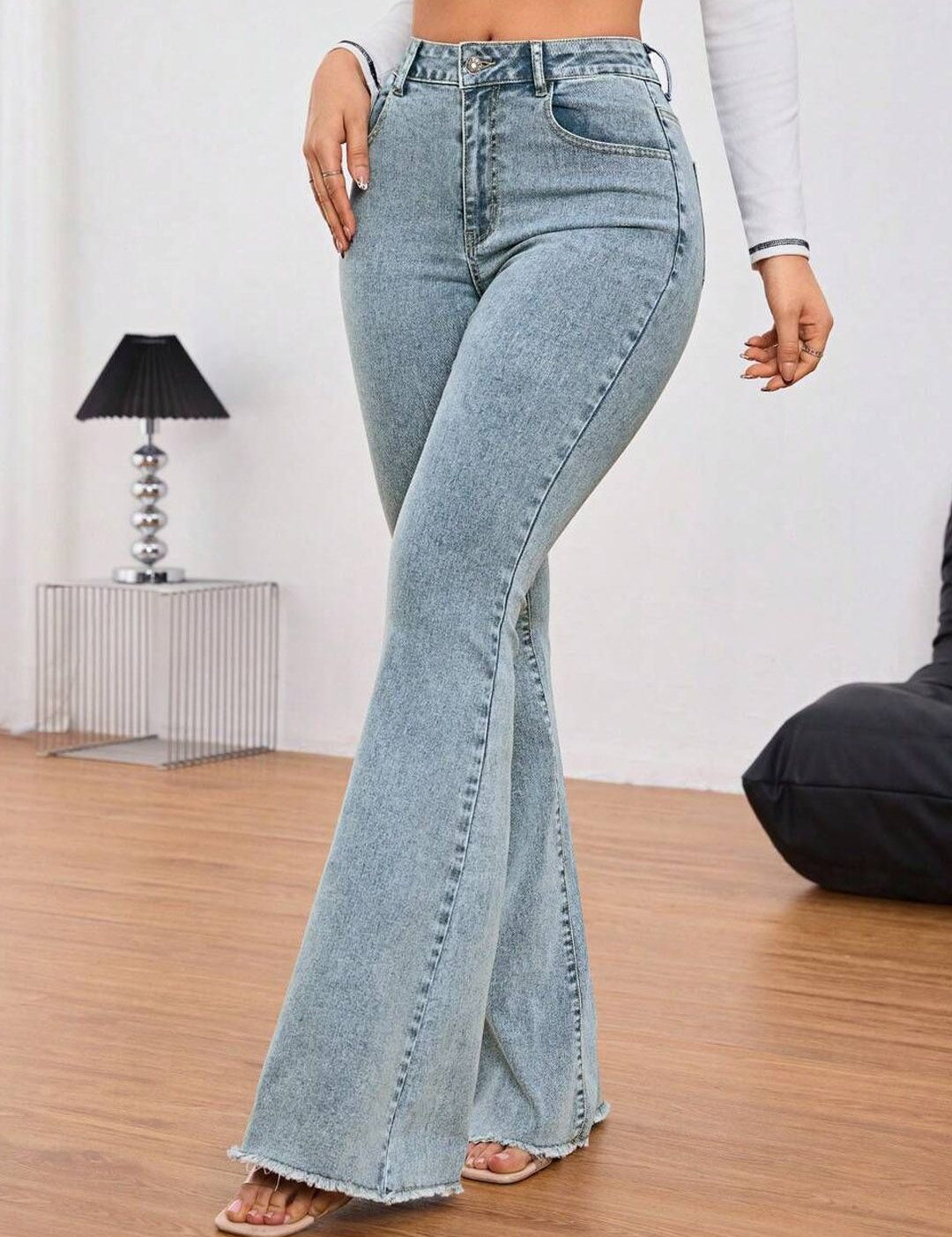 Kotty Women Bootilicious Bootcut High-Rise Cotton Jeans