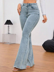 Kotty Women Bootilicious Bootcut High-Rise Cotton Jeans