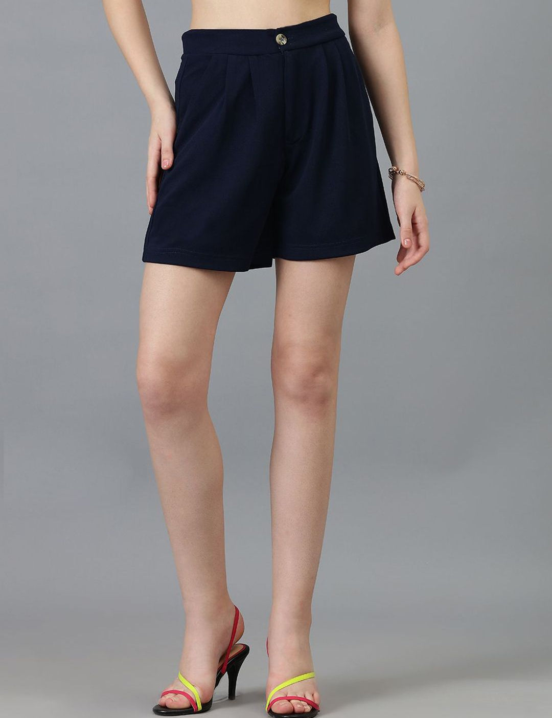 Kotty Women Regular Fit High-Rise Shorts