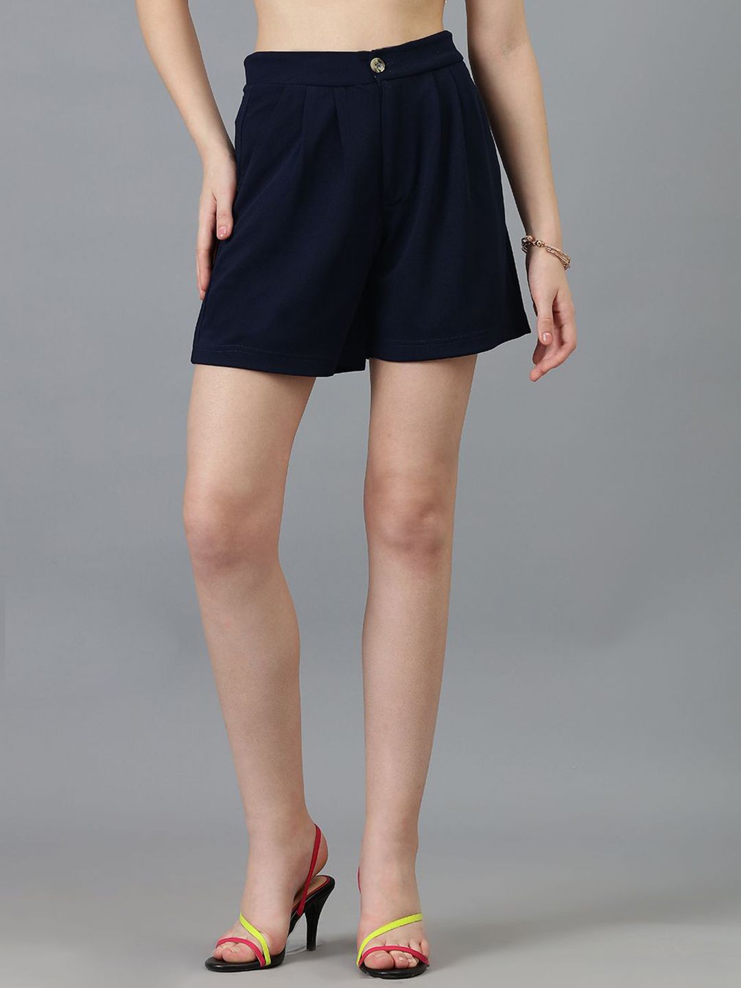 Kotty Women Regular Fit High-Rise Shorts