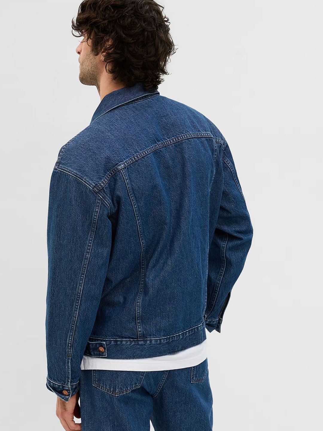 Kotty Men Solid Denim Jacket