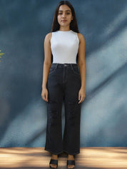 Kotty Women Regular Fit High-Rise Highly Distressed Stretchable Jeans