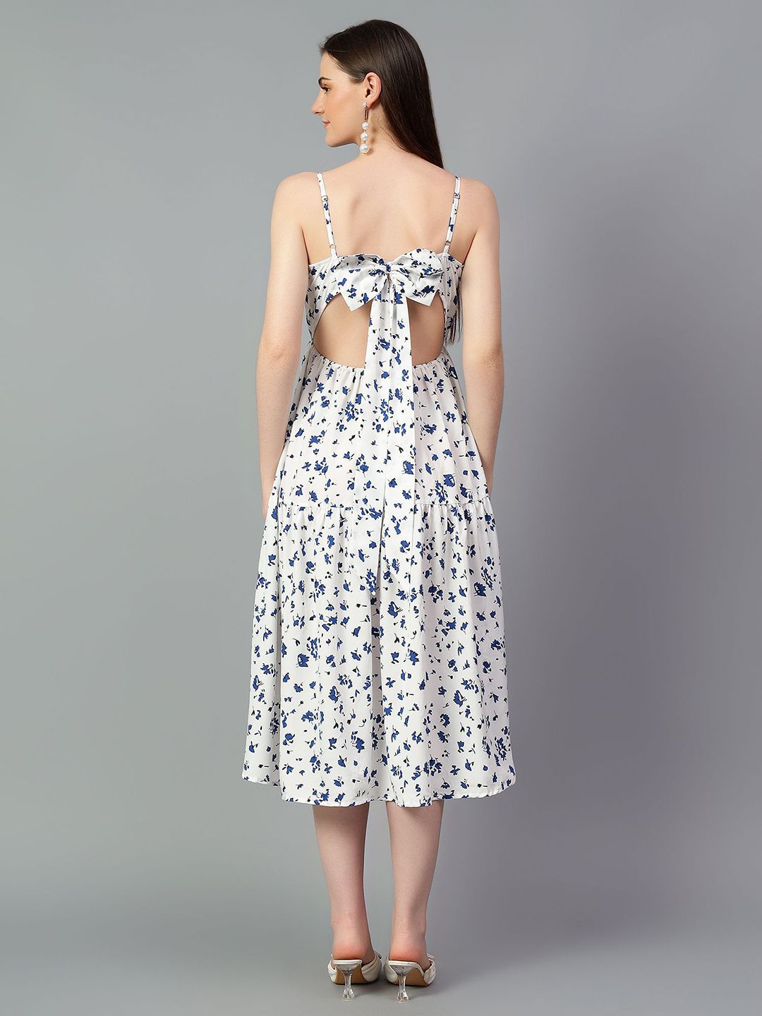 Kotty Women Conversational Printed Fit & Flare Midi Dress