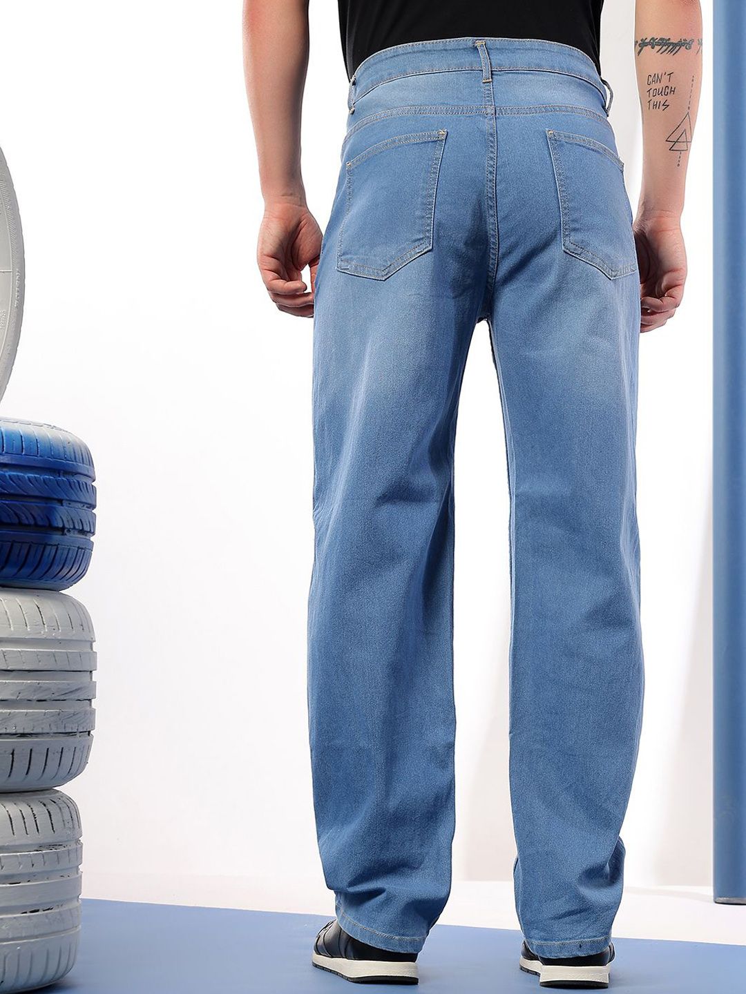 Kotty Men Comfort Fit Mid-Rise Stretchable Jeans