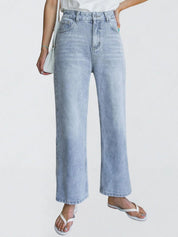 Kotty Women Jean Straight Fit High-Rise Stretchable Jeans