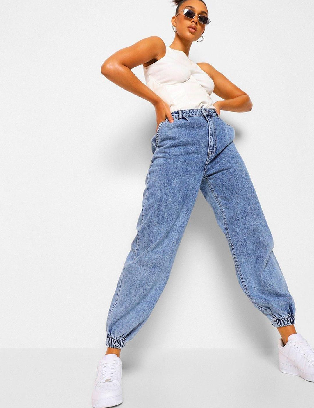 Kotty Women Jean Jogger High-Rise Stretchable Jeans