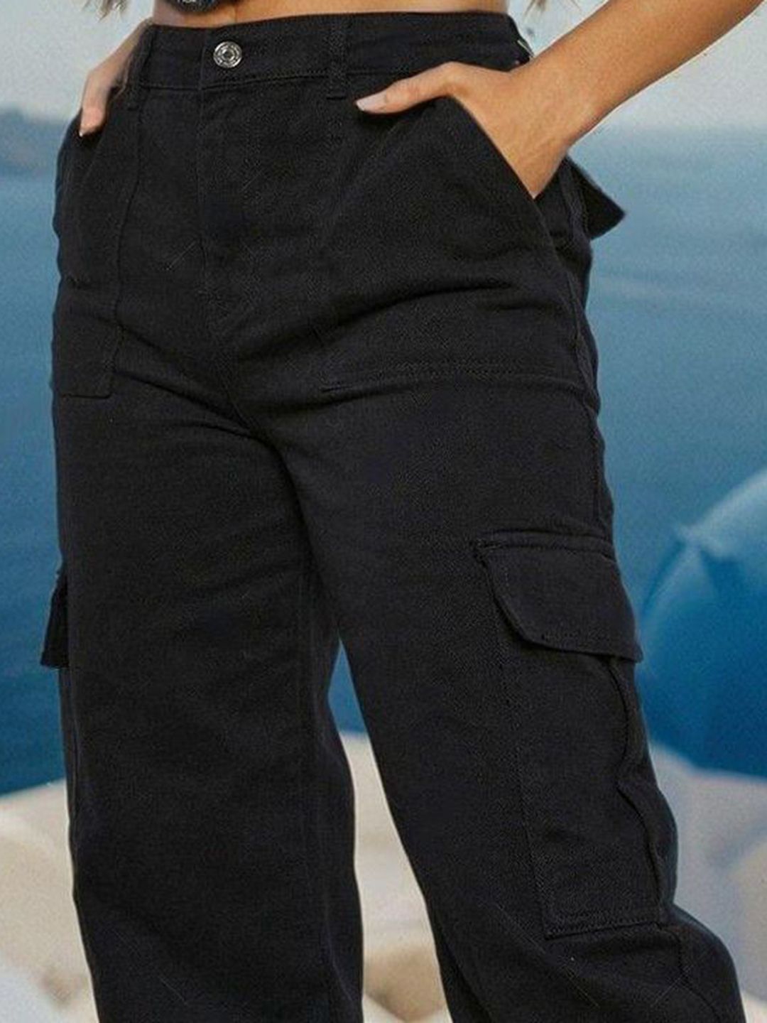 Kotty Women Cotton Straight Fit High-Rise Stretchable Jeans