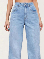 Kotty Women Straight Fit High-Rise Stretchable Jeans