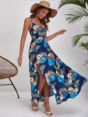 Kotty Women Printed Crepe Maxi Sleeveless Dress