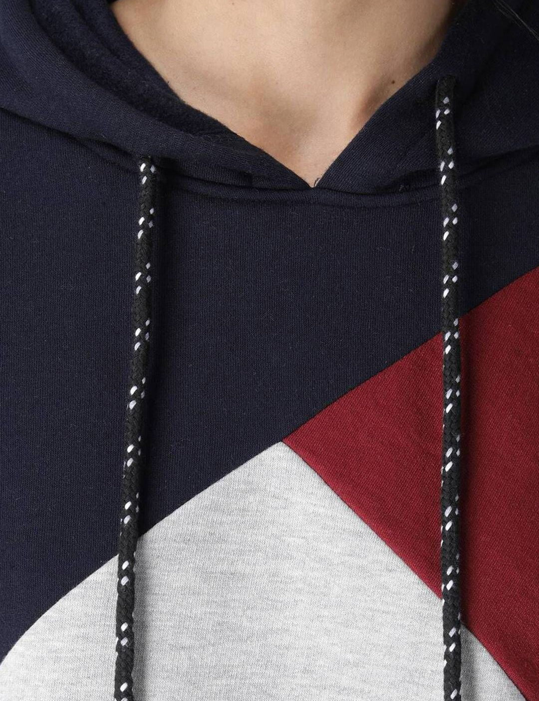 Kotty Women Colourblocked Hooded Sweatshirt