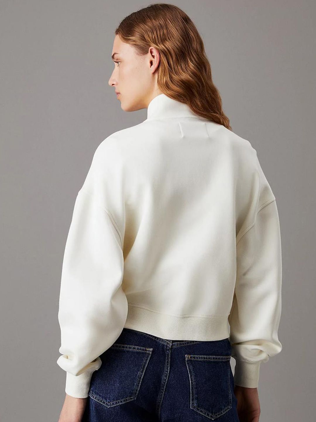 Kotty Women High Neck Front-Open Sweatshirt