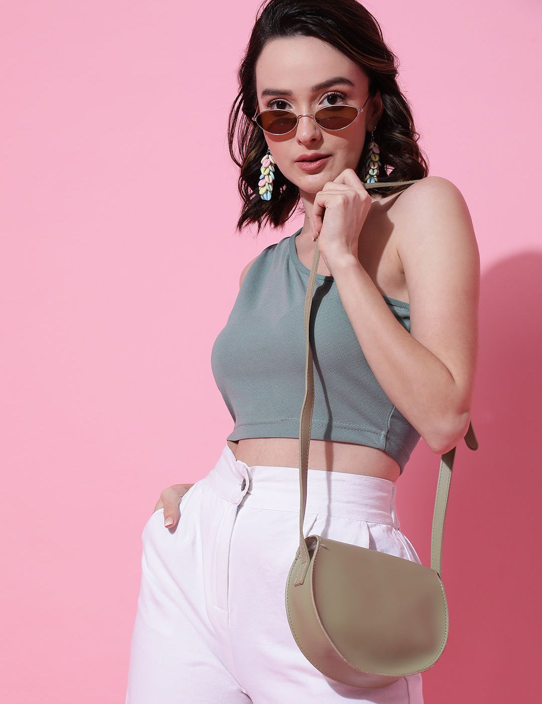 Kotty Women Solid One Shoulder Top