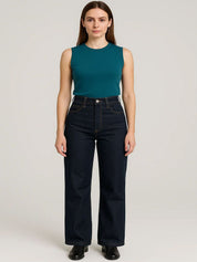 Kotty Women Straight Fit High-Rise No Fade Clean Look Stretchable Jeans