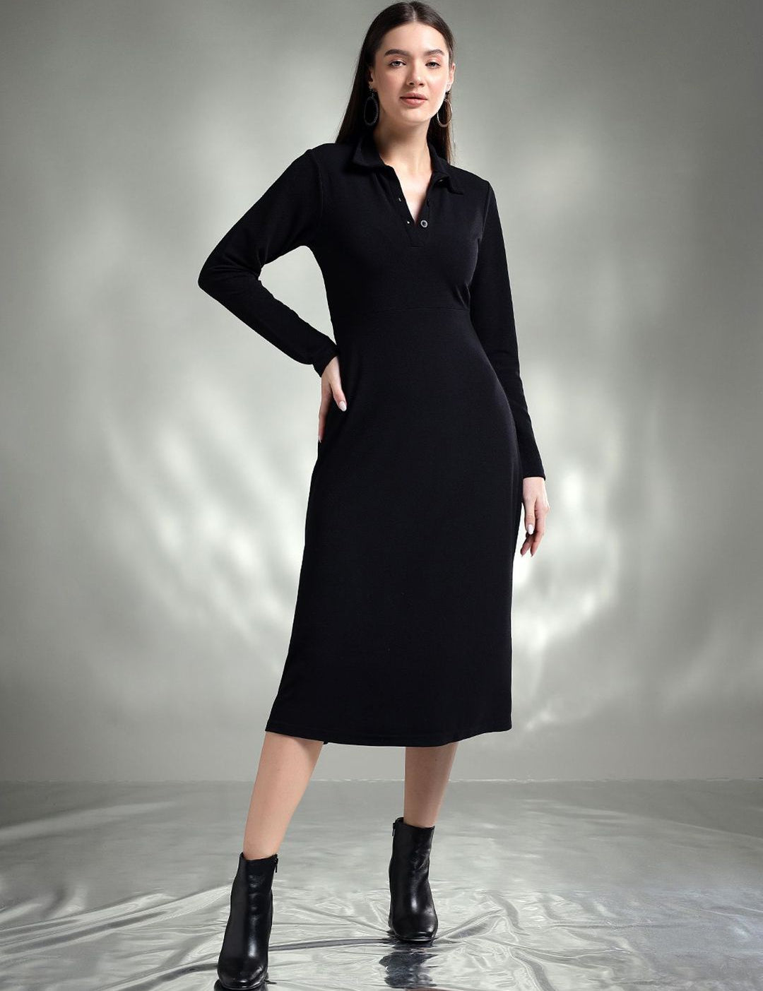 Kotty Women Fit & Flare Midi Dress