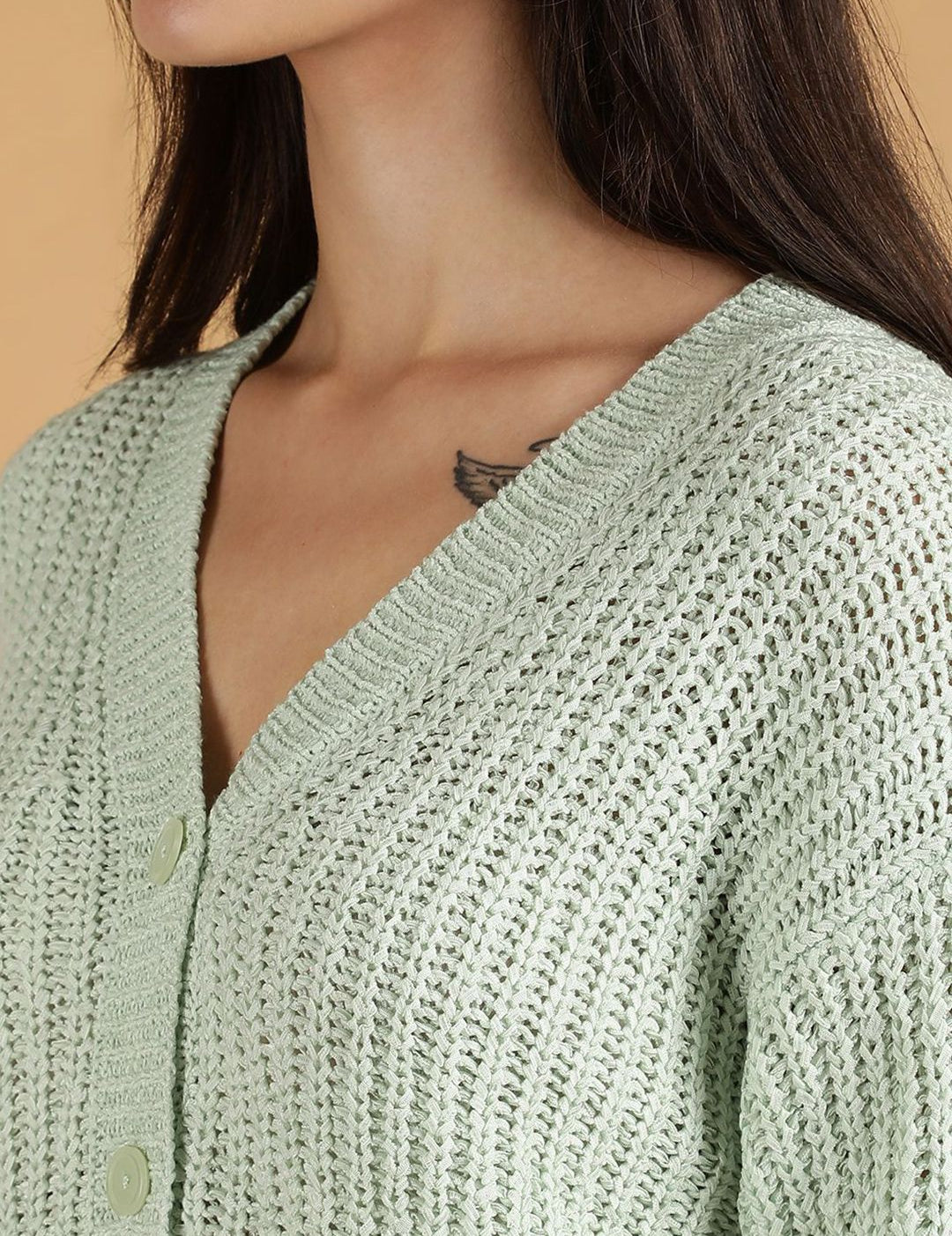 Kotty Women Cotton Ribbed Sweater