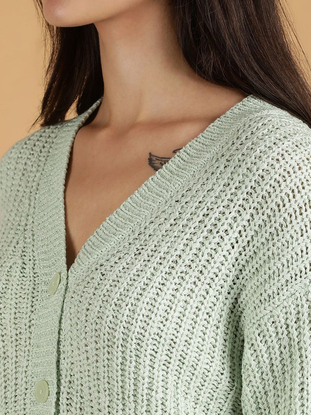 Kotty Women Cotton Ribbed Sweater