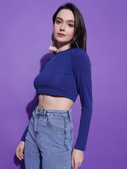 Kotty Women Solid High Neck Top