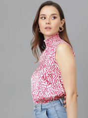 Kotty Animal Print Crepe Top
