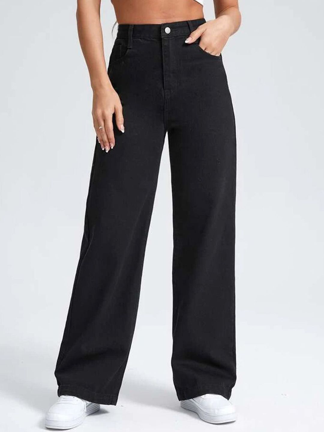 Kotty Women Jean Wide Leg High-Rise Stretchable Jeans