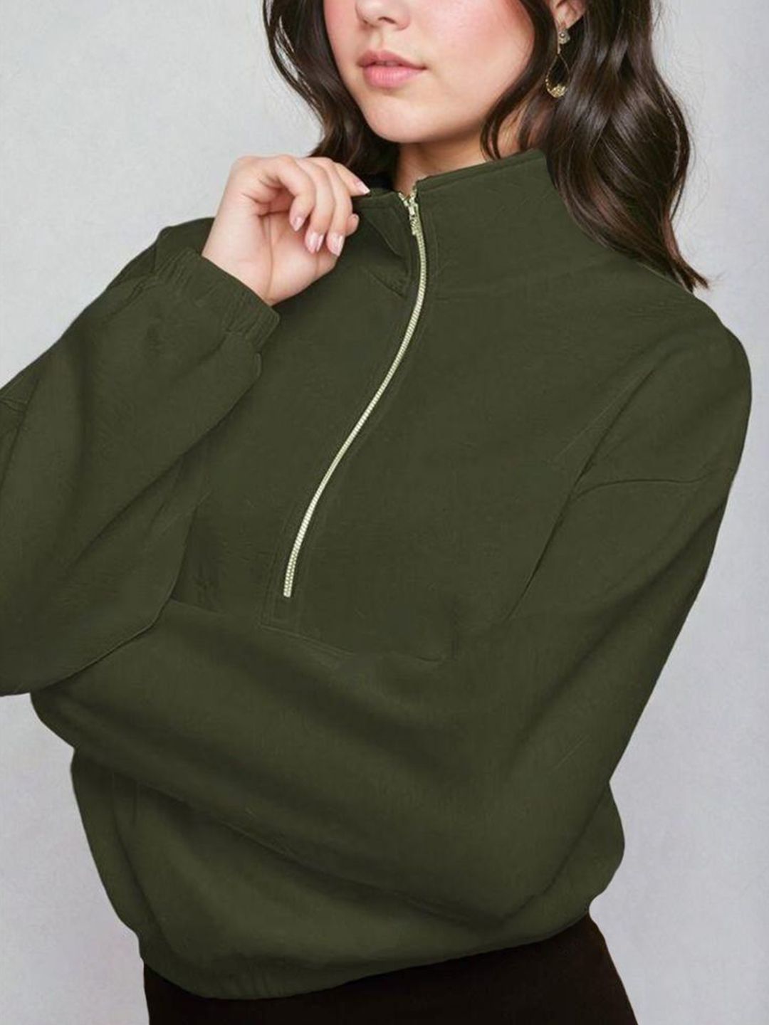 Kotty Women Turtle Neck Pullover Sweatshirt