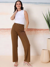 Kotty  Relaxed Fit Round Neck Top With Trousers Co-ords