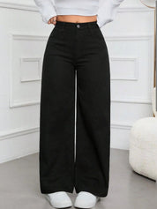 Kotty Women Straight Fit High-Rise Stretchable Cotton Lycra Blend Jeans