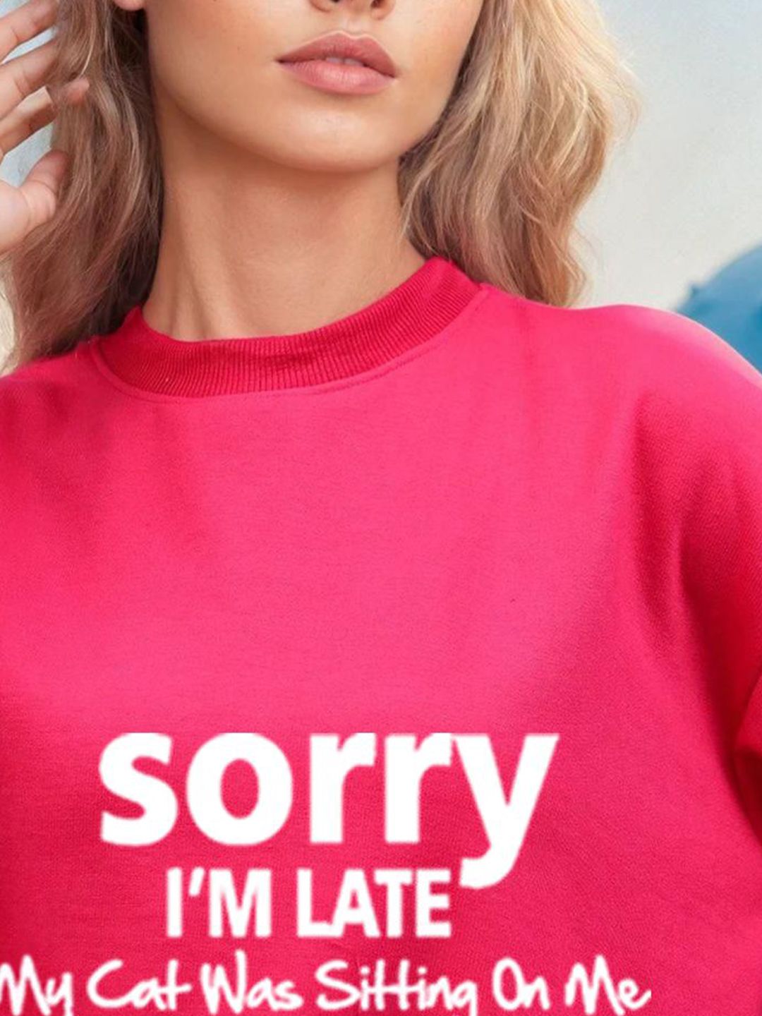 Kotty Women Typography Printed Full Sleeve Sweatshirt