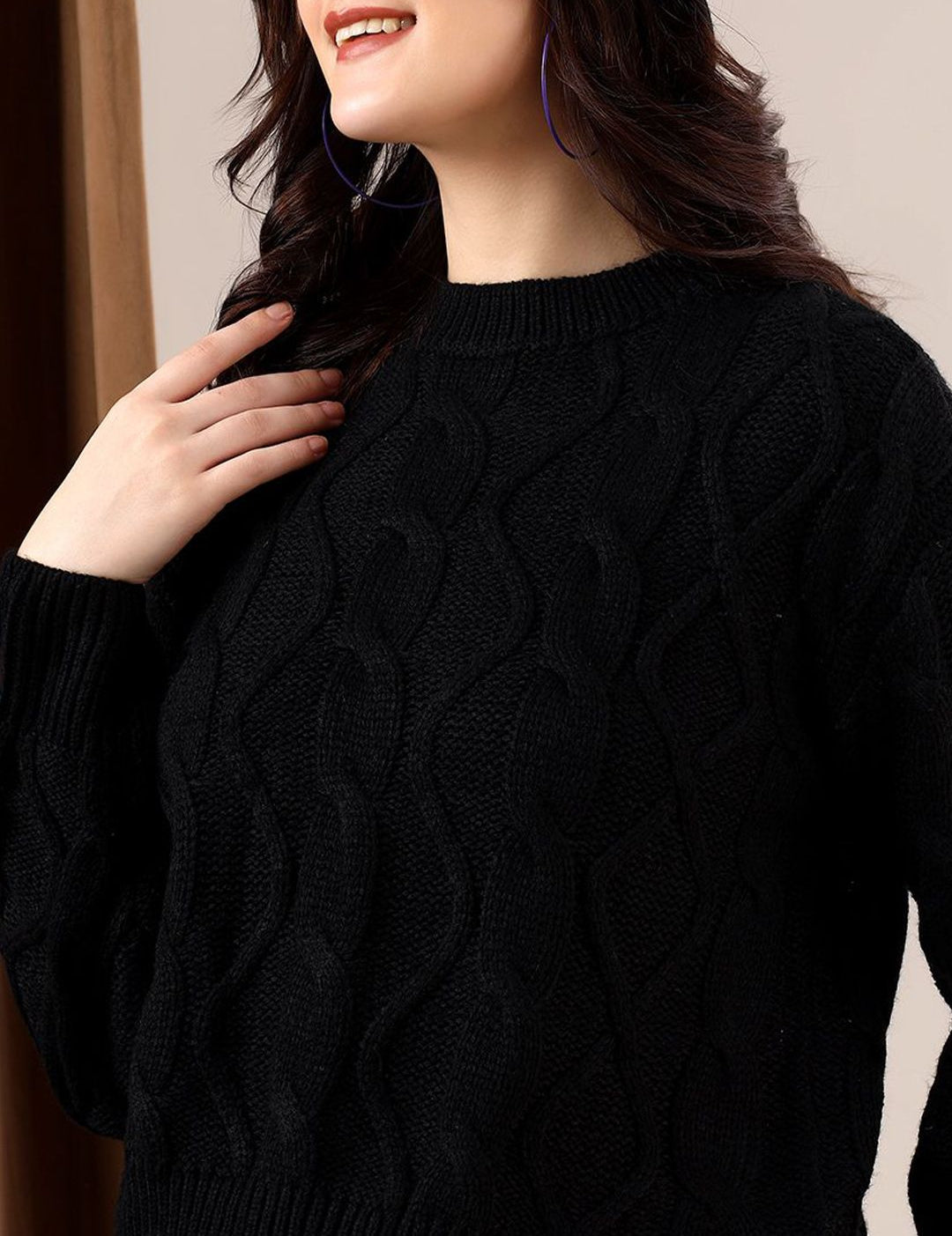 Kotty Women Cable Knit Pullover
