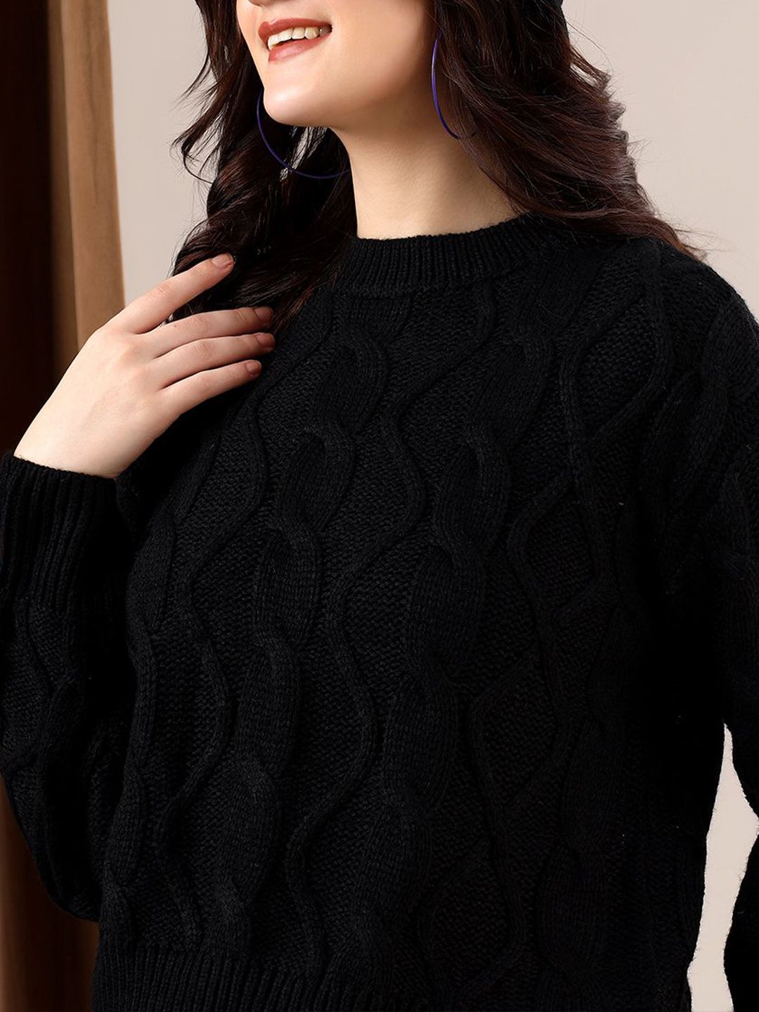 Kotty Women Cable Knit Pullover