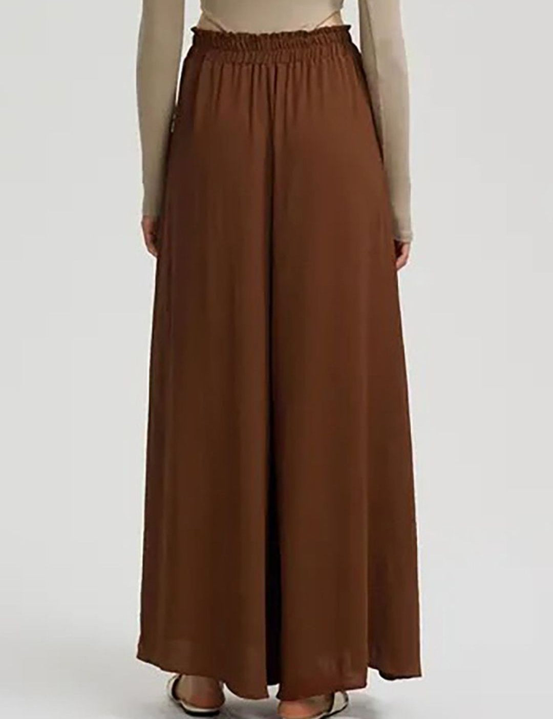 Kotty Women High-Rise Easy Wash Loose-Fit Pleated Wide Leg Trousers