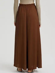 Kotty Women High-Rise Easy Wash Loose-Fit Pleated Wide Leg Trousers